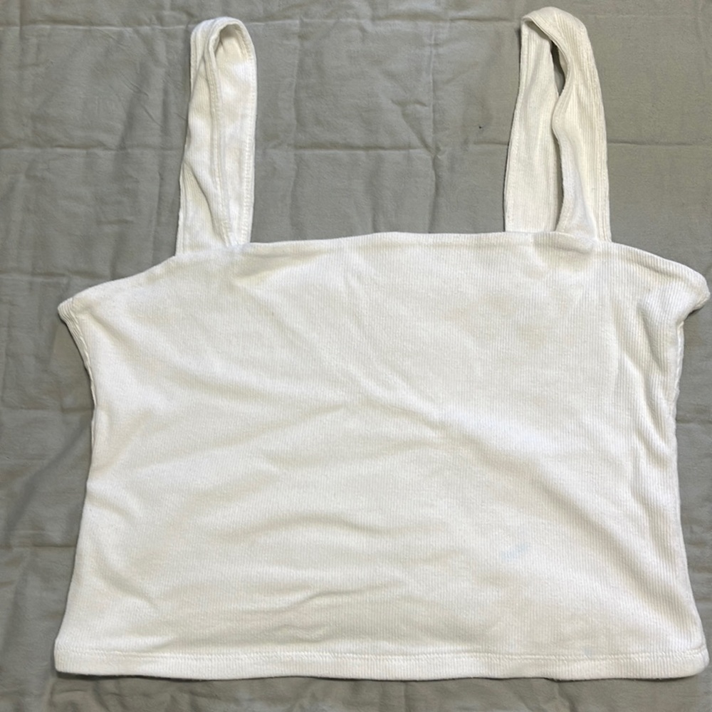 Abercrombie and fitch cropped square neck tank